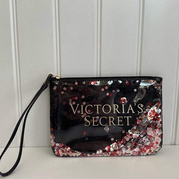 Victorias Secret Confetti Makeup Cosmetic Bag - Picture 2 of 4